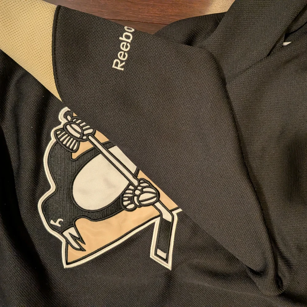 Reebok Pittsburgh Penguins Black and Gold Men's Hoodie